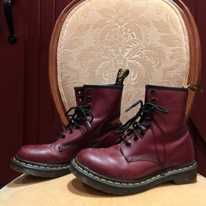 Burgundy Doc Marten’s